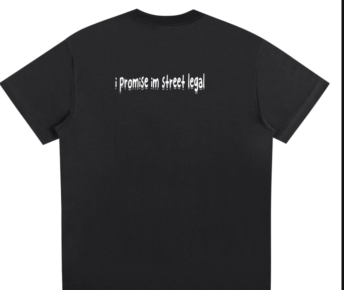 I promise im legal shirt (black)